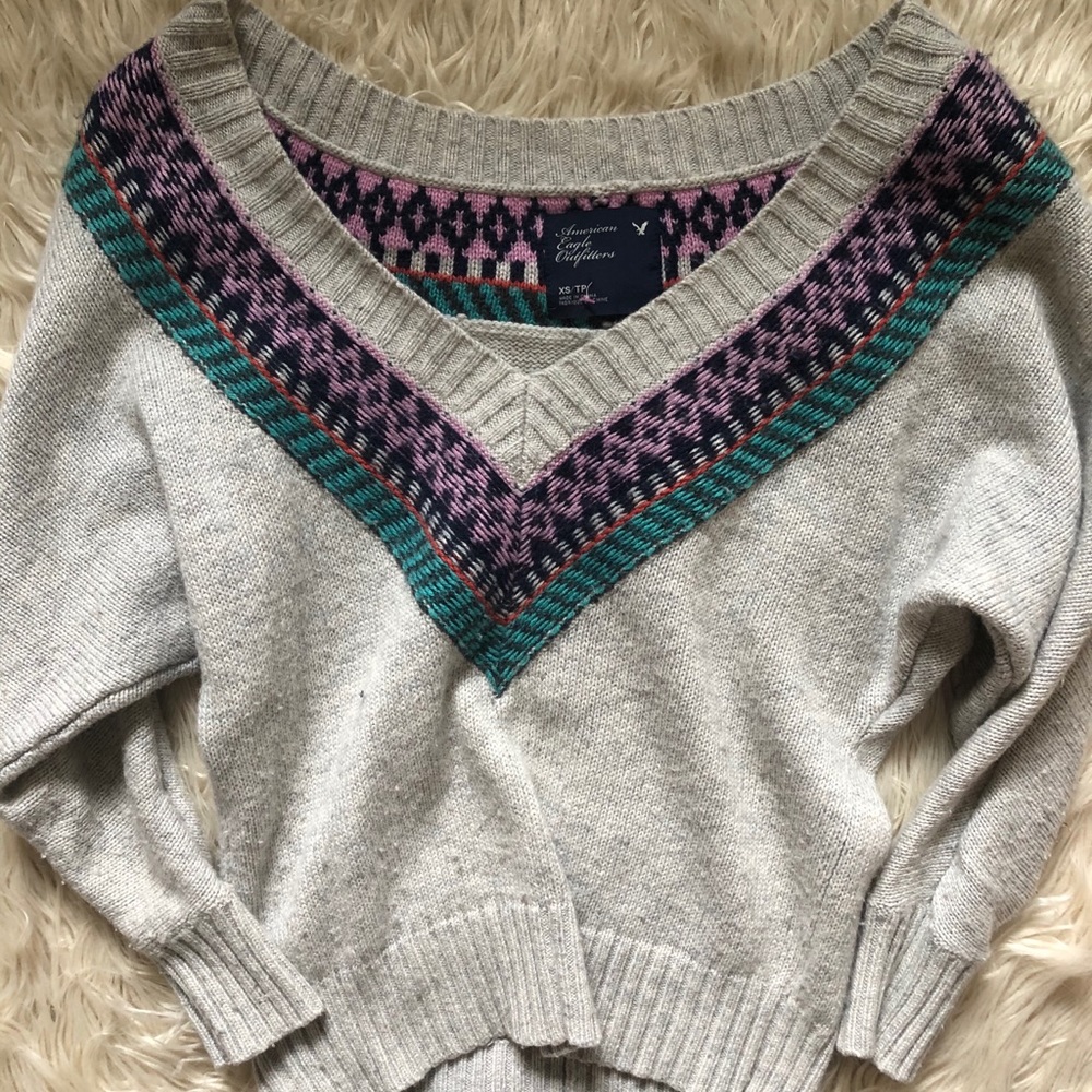 Slouchy American eagle sweater